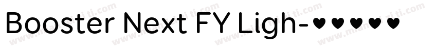 Booster Next FY Ligh字体转换